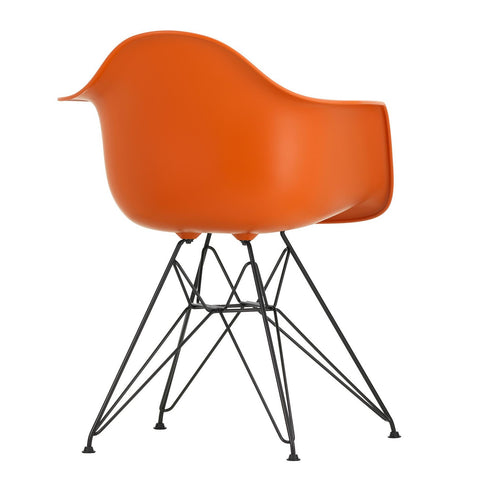 Cadeira de Braços em Plástico Eames DAR / Base Preta
